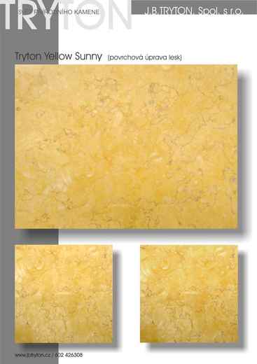 Mramorový obklad Yellow Sunny